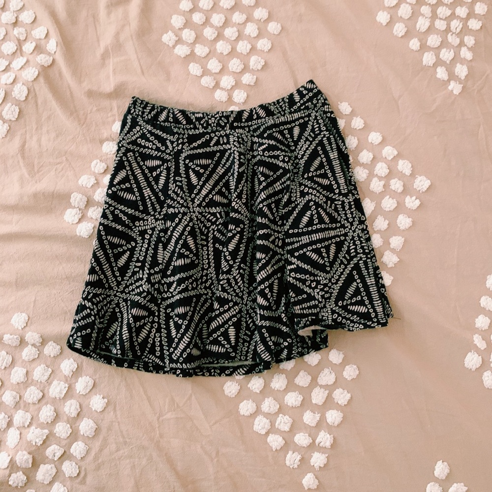 F21 Printed Skater Skirt